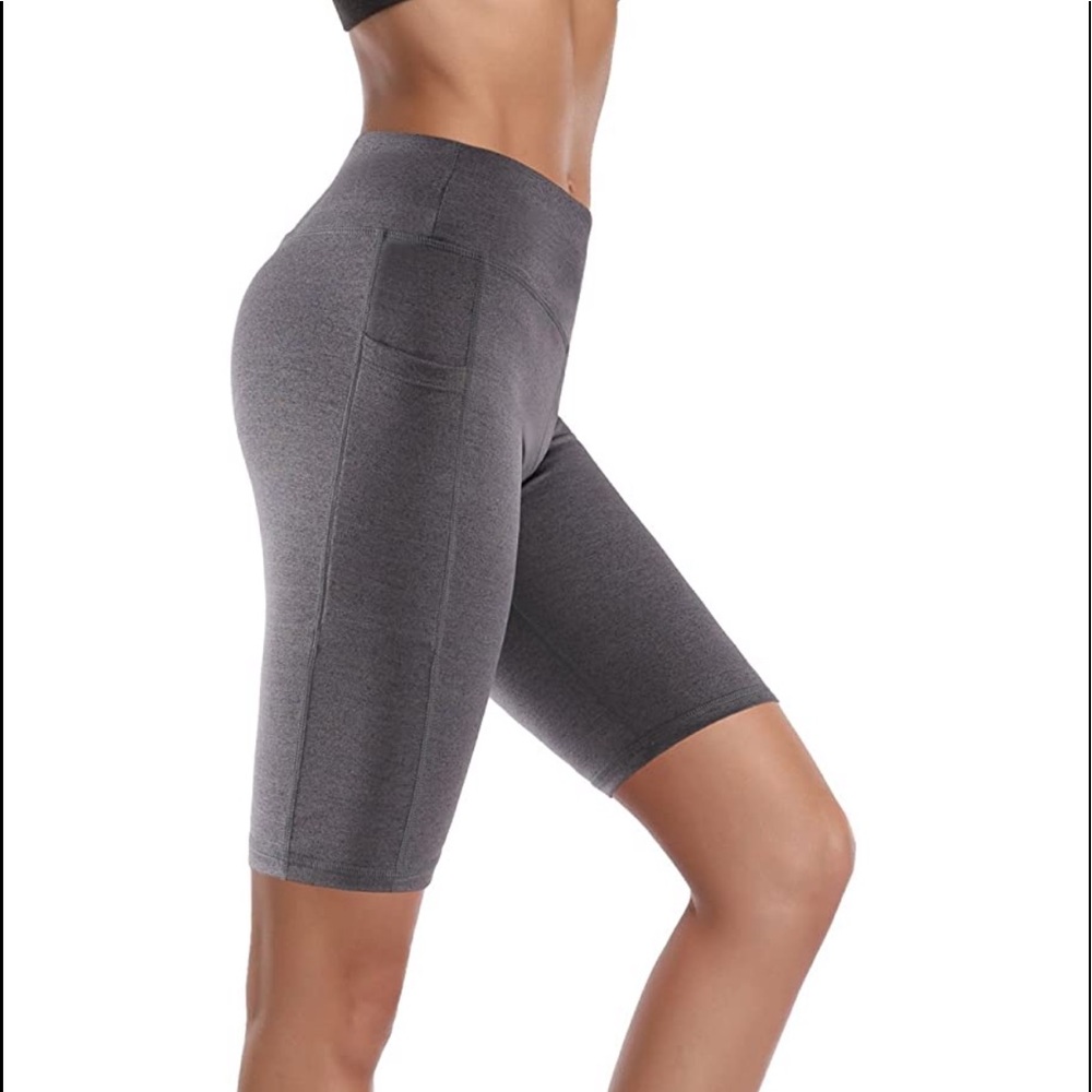 Women Stretch Running Workout Shorts with Pocket